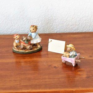 Tiny Squirrel Tiny Mouse Figurine Fall Harvest Decor Acorns Autumn Tiered Tray